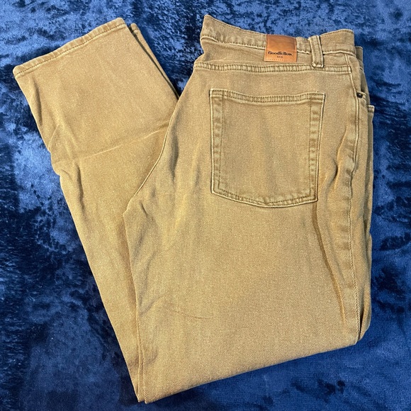 Goodfellow & Co Jeans Goodfellow Co Beige Denim Flex Athletic Jeans